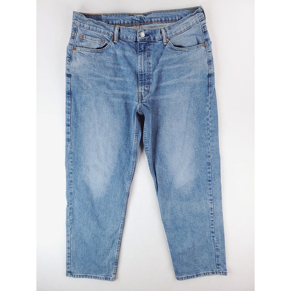 Levis 550 Jeans Mens 36x30 Blue Relaxed Tapered Medium Wash Stretch Denim Pants